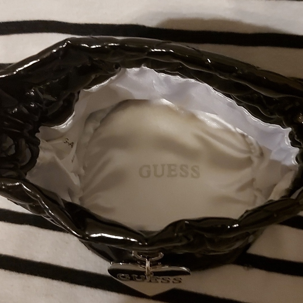 Guess Patent Leather Quilted Drawstring Bag - Picture 8 of 8